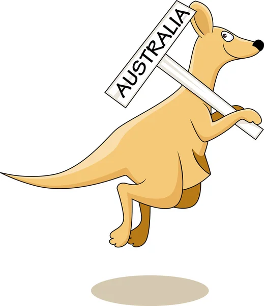 Карикатура на кенгуру — стоковый вектор