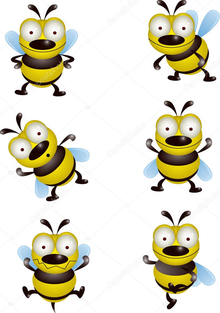 Bee cartoon collection