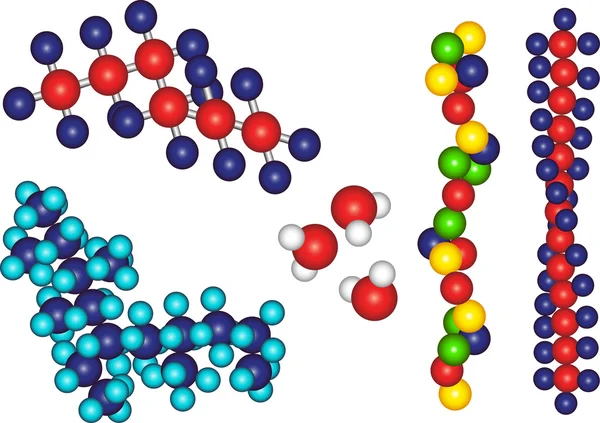 Ilustrace molekul — Stockový vektor