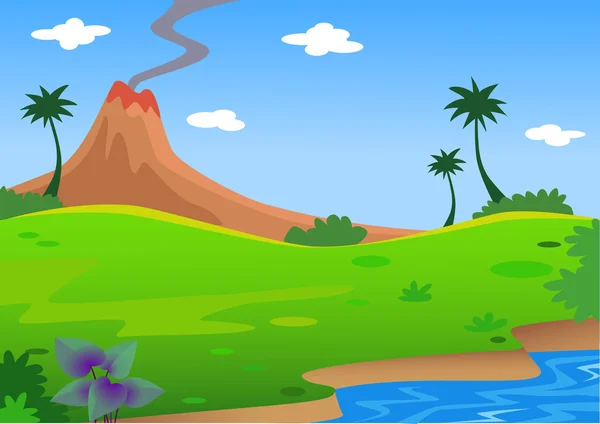 Naturaleza paisajística — Vector de stock