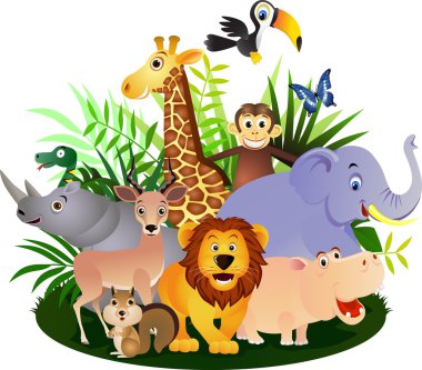 Vector Animal cartoon clipart