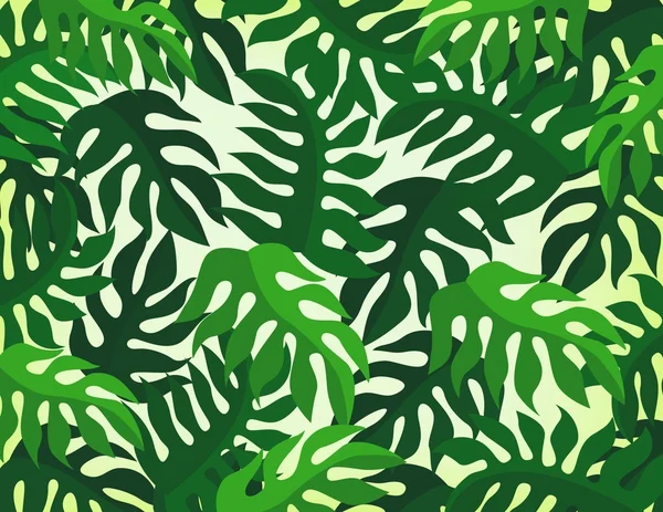 Hintergrund Tropenwald — Stockvektor