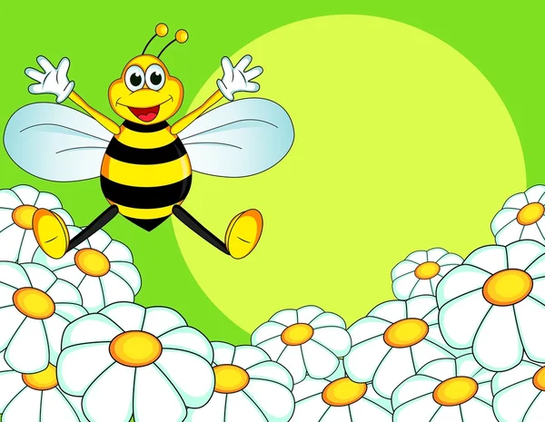 Мультфильм про пчёл — стоковый вектор