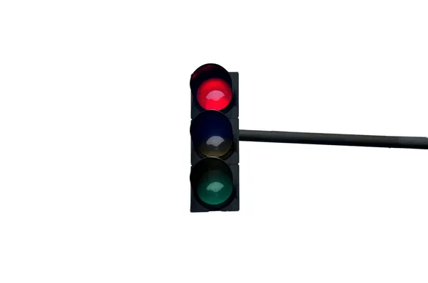 Červené světlo semaforu — Stock fotografie