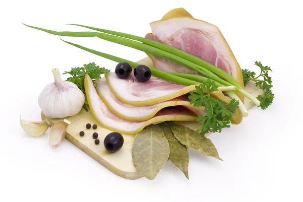ベーコンと野菜 — ストック写真