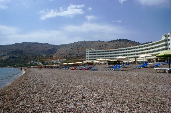 Отель на пляже — стоковое фото