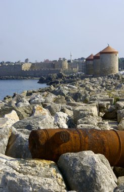 bağlantı noktası, Yunanistan, Rodos, Rodos şehrine Bastille'de