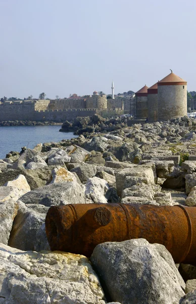Bastille Port Grekland Rhodos Rhodos Stad — Stockfoto