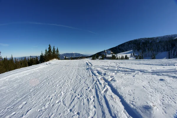 Chalet, winter — Stockfoto