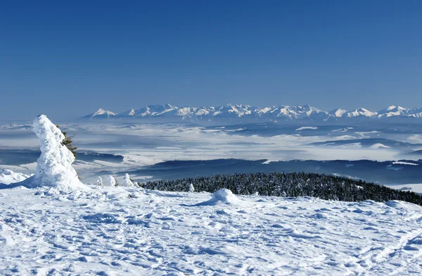 Bergen på vintern — Stockfoto