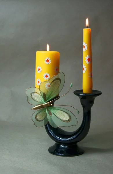 Mariposa en el candelero — Foto de Stock