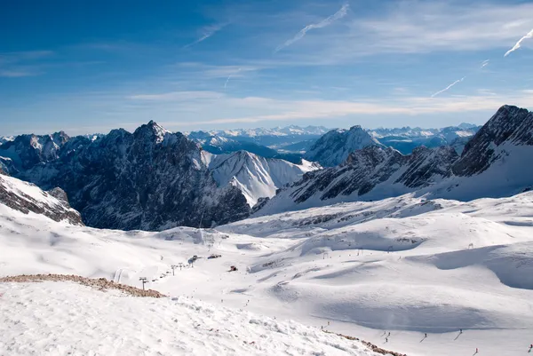 Paesaggio invernale nello Zugspitze, Germania — Foto Stock
