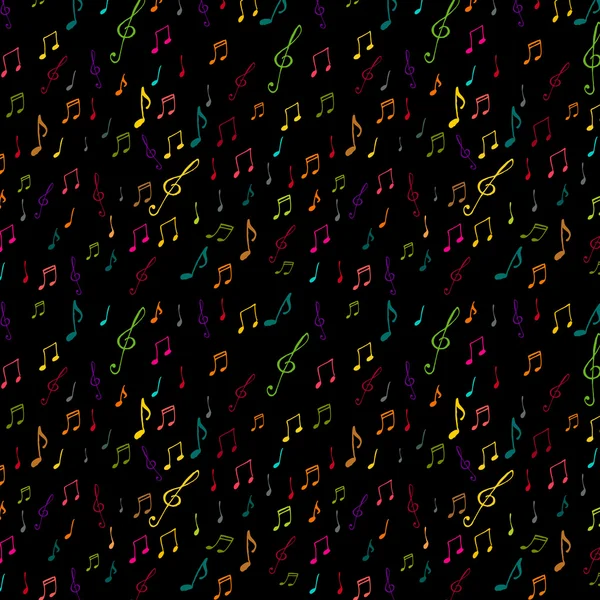 Красочный музыкальный фон с нотами — стоковое фото