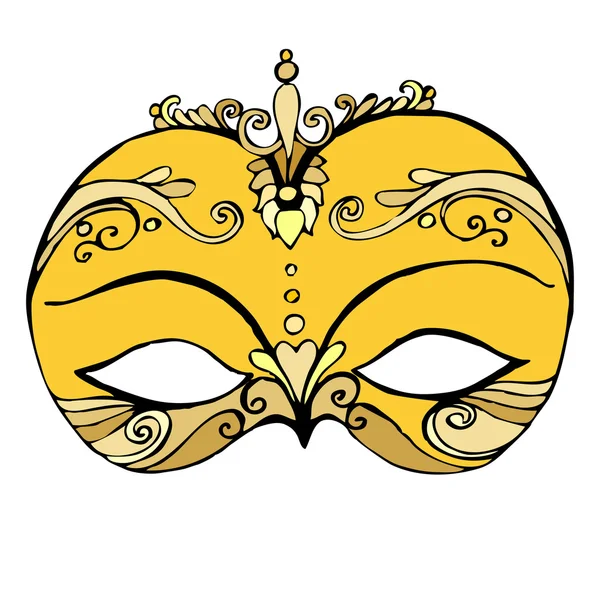 Abgebildete abstrakte Maske für Ihr Karnevalsdesign — Stockfoto