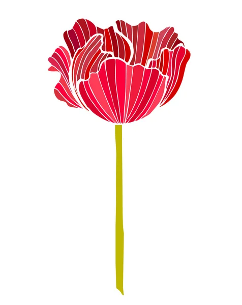 Ilustrované roztomilý květ — Stock fotografie