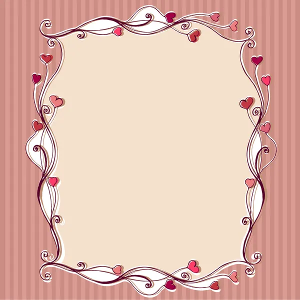 Niedliche florale romantische Valentinstag Hintergrund — Stockfoto