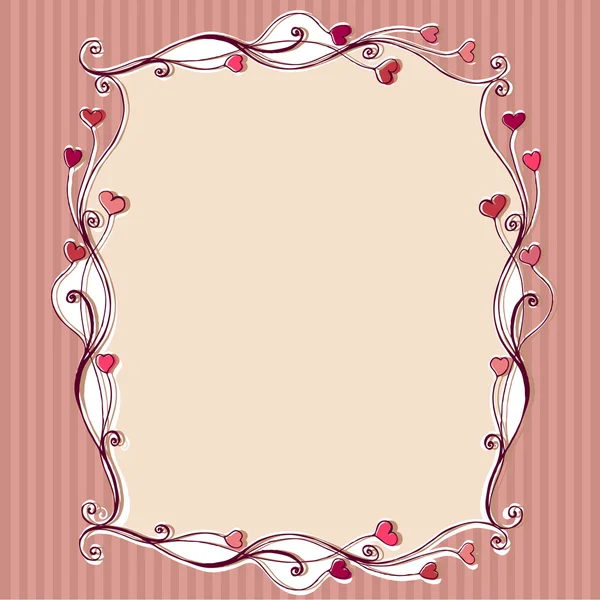 Cute floral romantic Valentine's Day background — Stock Photo, Image
