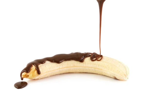 Banana e cioccolato — Foto Stock