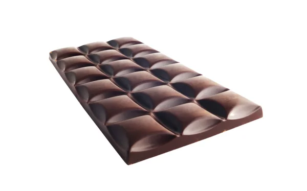 Barre Cioccolato Reale Nero Isolate Sfondo Bianco Con Percorso Ritaglio — Foto Stock