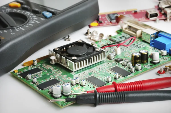 Computer Circuit Board Testing Equipment — Stock Photo, Image