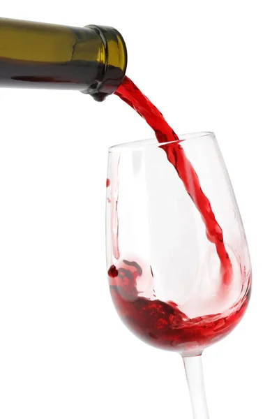 Wine pouring into the glass — Stock Photo, Image
