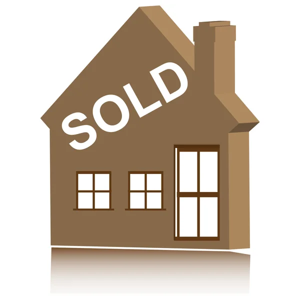 3d Haus sold.vector — Stockvektor