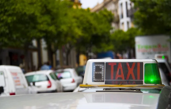Taxi Seville Spanien — Stock fotografie
