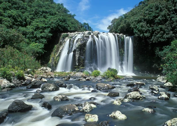 留尼旺岛的瀑布 — 图库照片