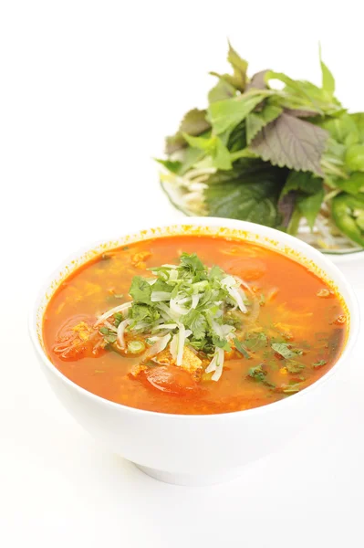 Βιετναμέζικο φαγητό που απομονώνονται σε λευκό Εικόνα Αρχείου
