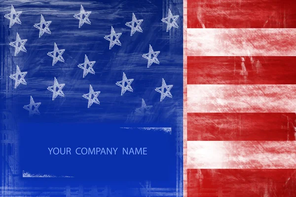 Bandera americana diseño abstracto — Foto de Stock