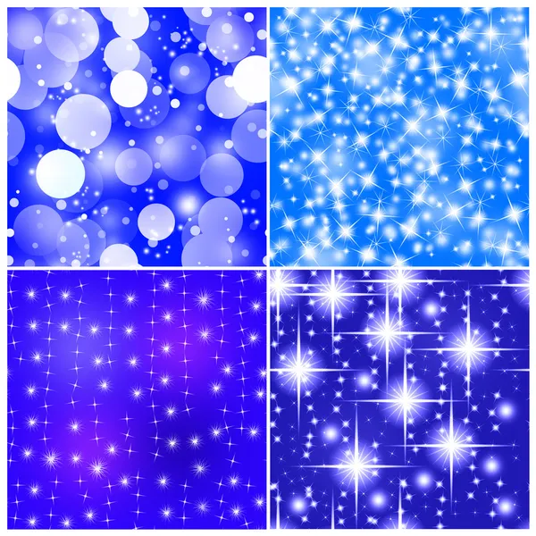 Stock image Four tiles seamless abstract christmas background with stars and snowflakes. Make your infinite wallpaper.