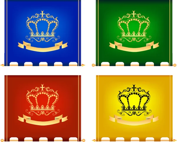 Stock vector Royal flags