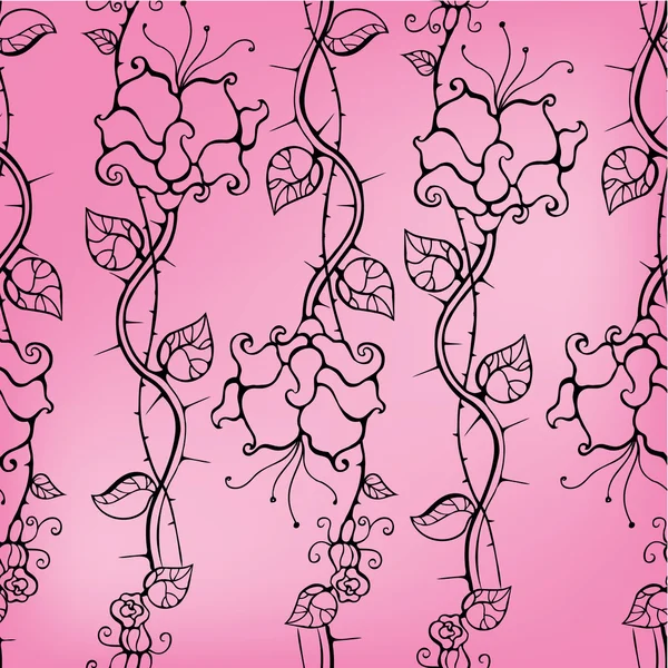 Patrón de rosa sin costura — Archivo Imágenes Vectoriales