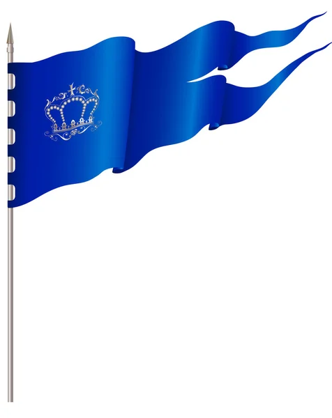 Bandera azul — Vector de stock