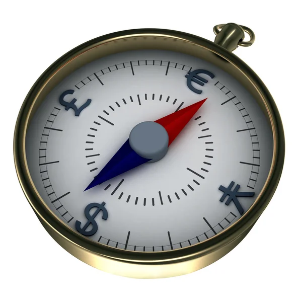 stock image Monetary compass