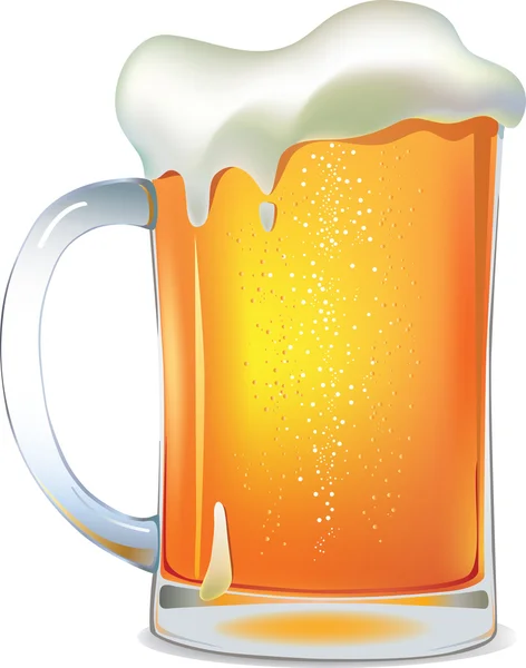 光啤酒杯 — 图库矢量图片
