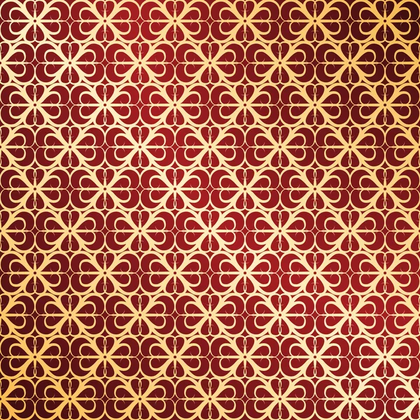Goldener und roter Vektor verzierten Hintergrund — Stockvektor
