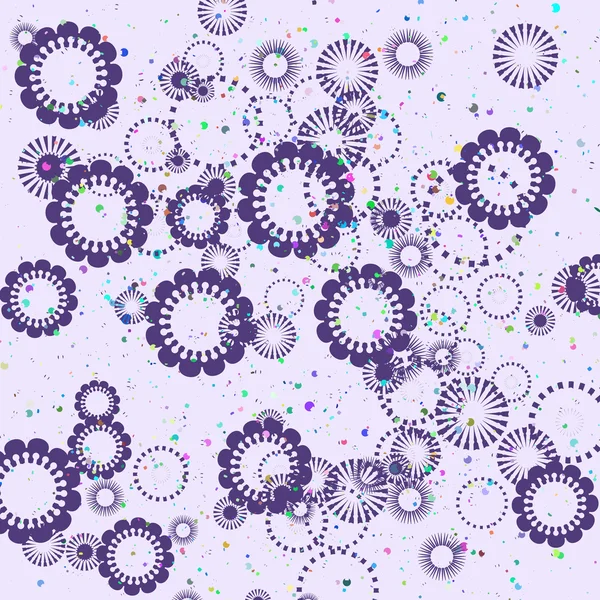 Fleur fond rétro — Image vectorielle