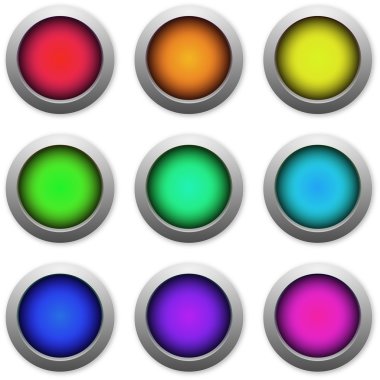 Web buttons clipart