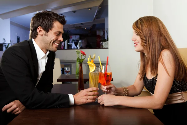 Young Cheerful Couple Having Good Time Together — Stock Photo, Image