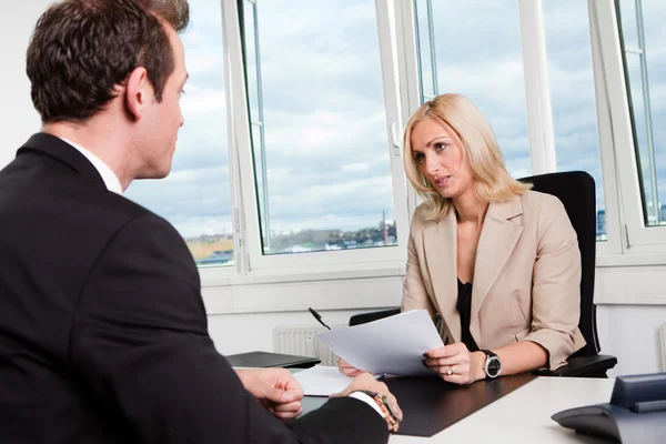 Business Interview — Stock Photo, Image