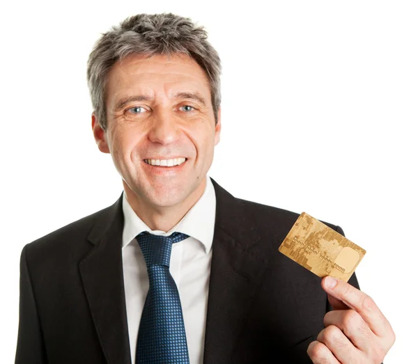 Hombre de negocios con tarjeta de crédito —  Fotos de Stock