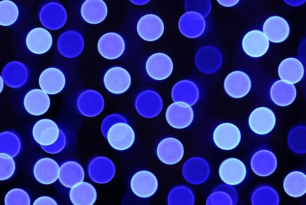 Luzes azuis desfocadas — Fotografia de Stock