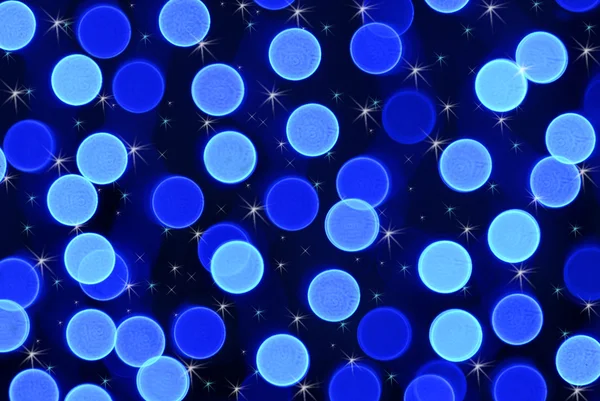 Luci blu sfocate — Foto Stock