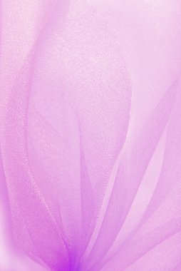 Pink organza fabric clipart