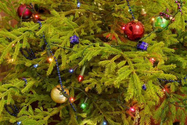 Arbre de Noël décoré — Photo