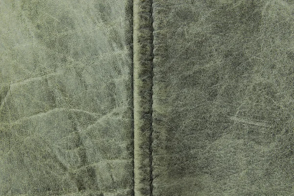 Skórzany starodawny szew tekstura — Zdjęcie stockowe