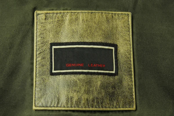 Vintage leather label texture — Stock Photo, Image