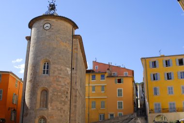 Templar tower in city of Hyeres,France clipart