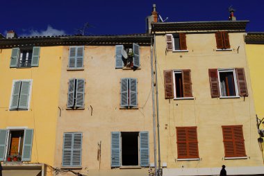 Ancient building in Hyeres,France clipart